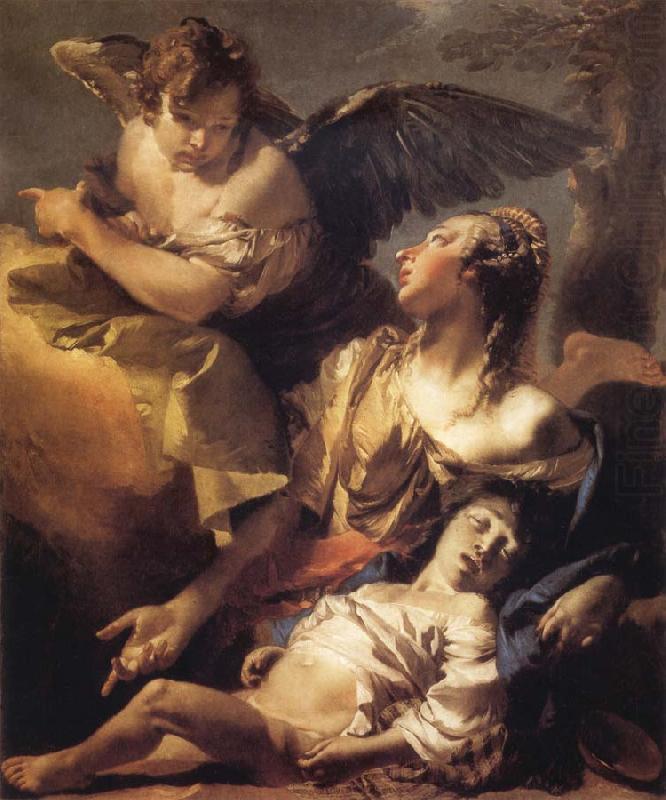 Giovanni Battista Tiepolo Hagar and Ismael in the Widerness